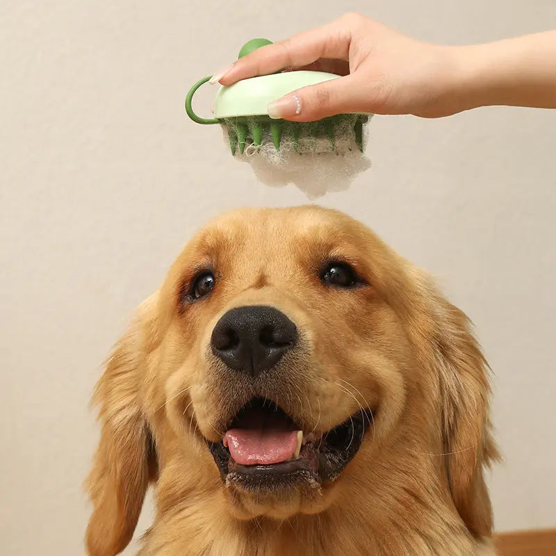 Spazzola Massaggiante in Silicone per Cani e Gatti – Pettine Rimuovi Peli per Bagno, Shampoo e Pulizia Delicata - N.1 Online