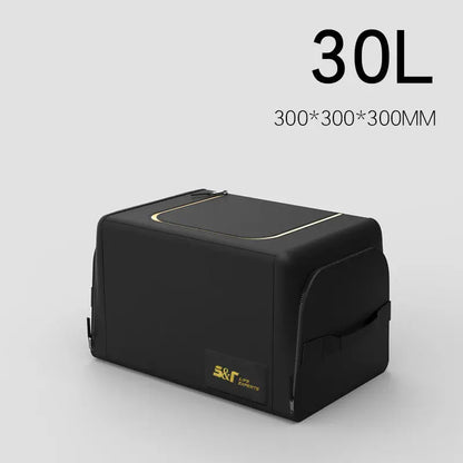 Organizer da Bagagliaio Auto Pieghevole in Tessuto Oxford – Borsa Portaoggetti con Scomparti e Manici, 60x30x30cm - N.1 Online
