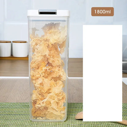 Contenitore Ermetico per Alimenti in Plastica – 350/1000ml, Moderno, Quadrato, Microonde, Colori Casuali - N.1 Online