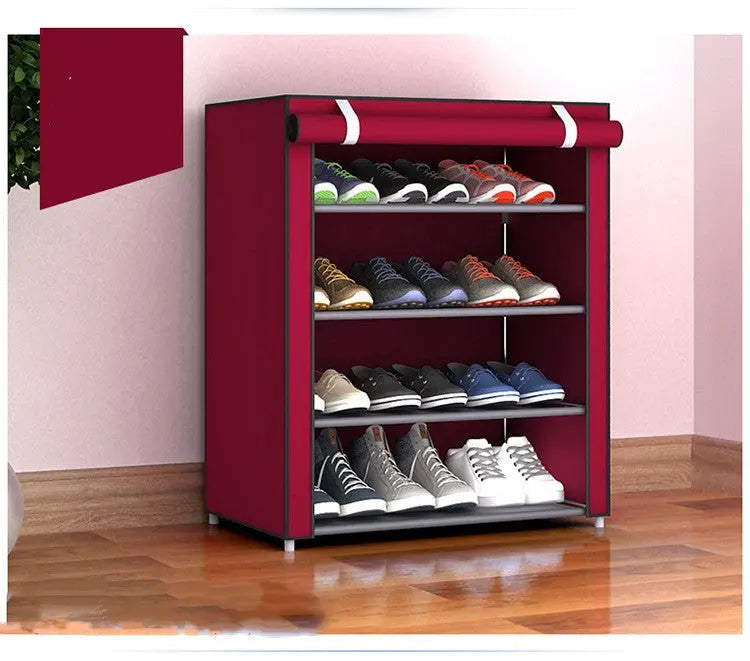 Scarpiera Salvaspazio 6 Strati in Tessuto – Antipolvere, Piccola e Compatta per Dormitorio, 30x60x90 cm - N.1 Online