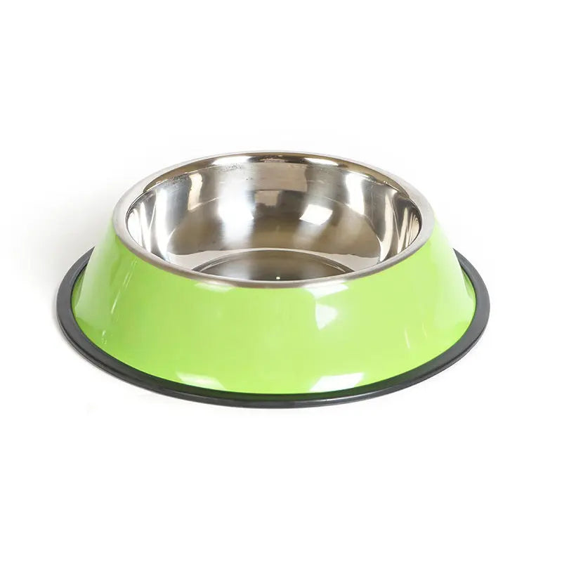 Ciotola per Cani e Gatti in Acciaio Inox e Melamina – Antiscivolo, Doppio Uso per Cibo e Acqua, Resistente al Calore, Colorata - N.1 Online