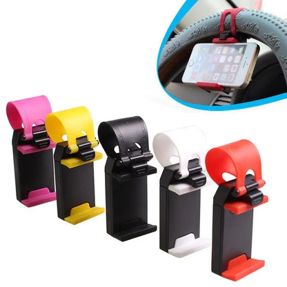 Supporto Telefono da Volante Universale – Clip Regolabile per Smartphone fino a 6.5", Compatibile con iPhone, Samsung, Huawei, GPS, Vivavoce Sicuro in Auto - N.1 Online