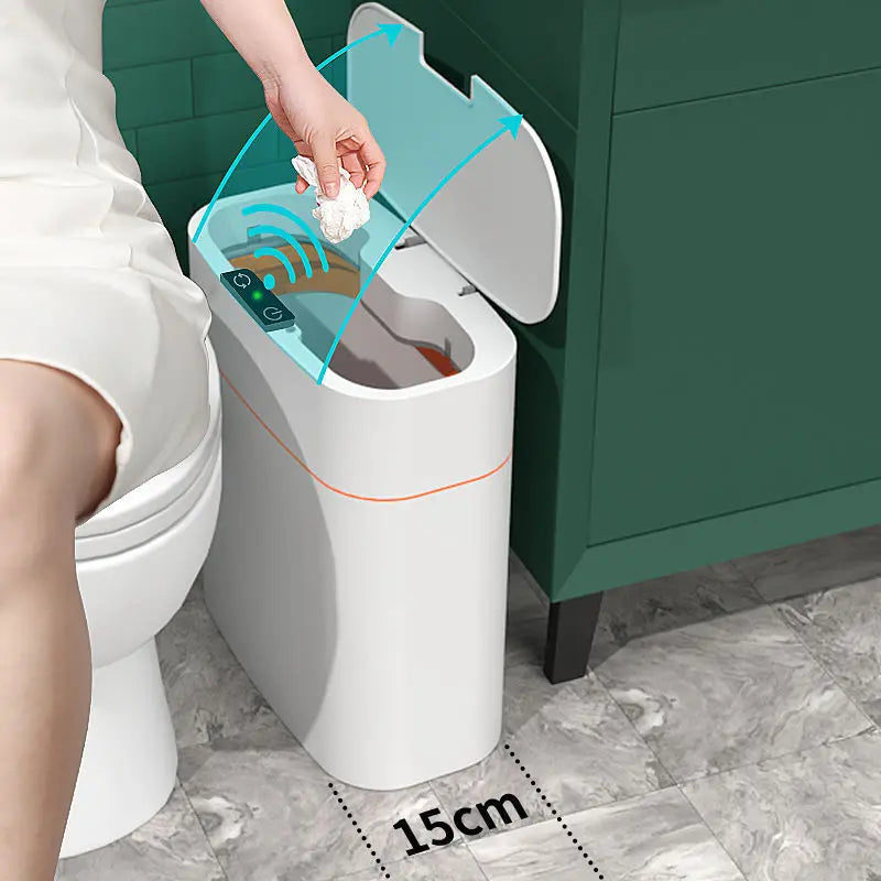 Cestino Intelligente con Sensore 13L/16L – Bidone Automatico con Coperchio per Cucina, Bagno, Camera – Deodorante, Antiodore, Impermeabile - N.1 Online