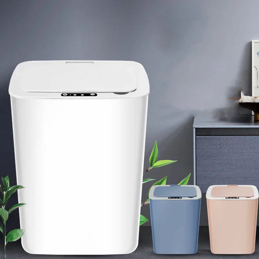 Pattumiera Smart con Sensore e Batteria Ricaricabile – Cestino Automatico 12L+ in ABS, Design Quadrato per Casa e Ufficio - N.1 Online