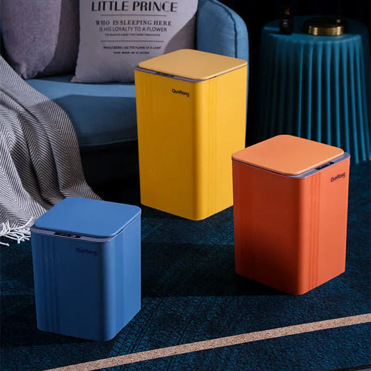 Cestino Smart Automatico con Sensore a Induzione – Pattumiera Intelligente per Bagno e Cucina, Design Moderno in Plastica, Vari Colori - N.1 Online