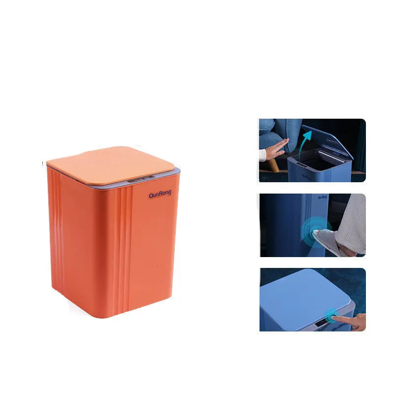 Cestino Smart Automatico con Sensore a Induzione – Pattumiera Intelligente per Bagno e Cucina, Design Moderno in Plastica, Vari Colori - N.1 Online