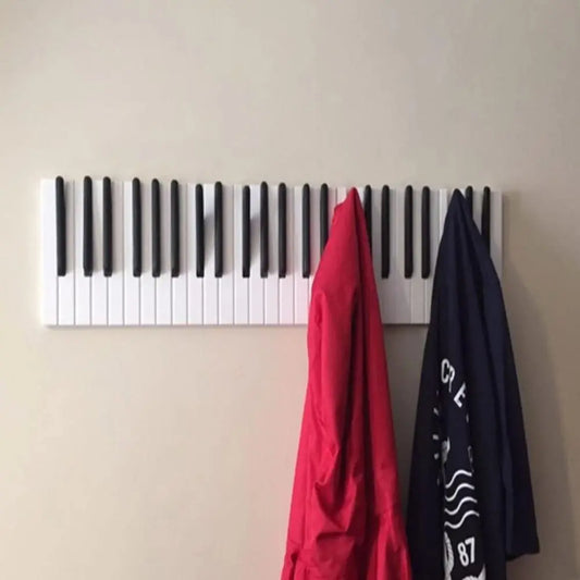 Appendiabiti da Parete in Legno a Forma di Tastiera – Gancio Decorativo Stile Pianoforte, Elegante e Salvaspazio - N.1 Online