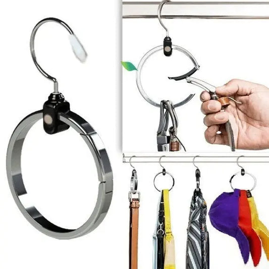 Appendiabiti Multiuso in Acciaio Inossidabile – Gancio Salvaspazio da Armadio, Design Moderno per Vestiti, Sciarpe e Accessori - N.1 Online