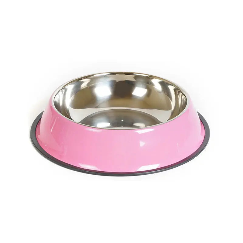 Ciotola per Cani e Gatti in Acciaio Inox e Melamina – Antiscivolo, Doppio Uso per Cibo e Acqua, Resistente al Calore, Colorata - N.1 Online