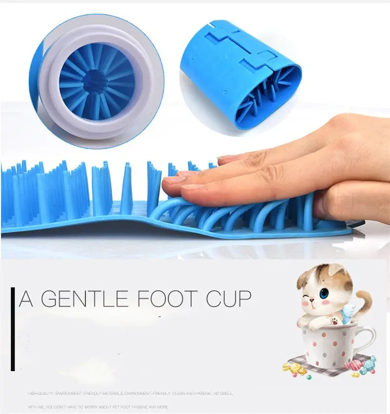 Pulitore Zampe per Cani in Silicone – Lava Zampe Portatile e Sicuro con Setole Morbide, Facile da Usare e da Pulire - N.1 Online