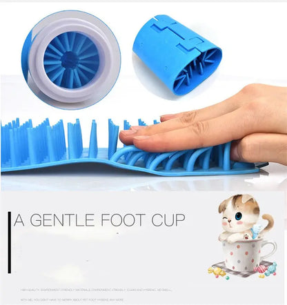 Pulitore Zampe per Cani in Silicone – Lava Zampe Portatile e Sicuro con Setole Morbide, Facile da Usare e da Pulire - N.1 Online