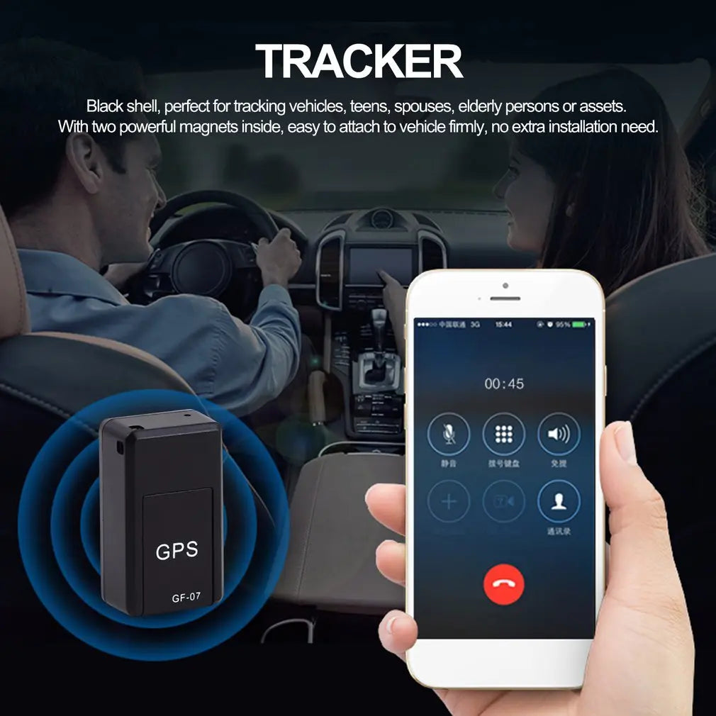 Car Tracker Magnetic Mini Car Tracker GPS Real Time Tracking Locator Device Recordable Anti-lost Rechargeable Locator N1Online