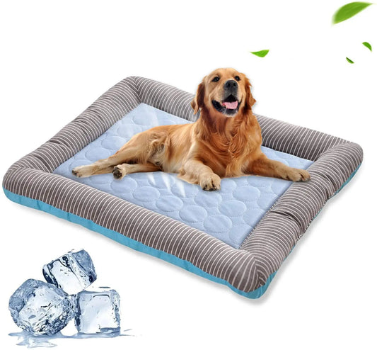 Tappetino Refrigerante per Cani e Gatti – Cuccia Estiva in Seta Fredda, Traspirante, Lavabile - N.1 Online