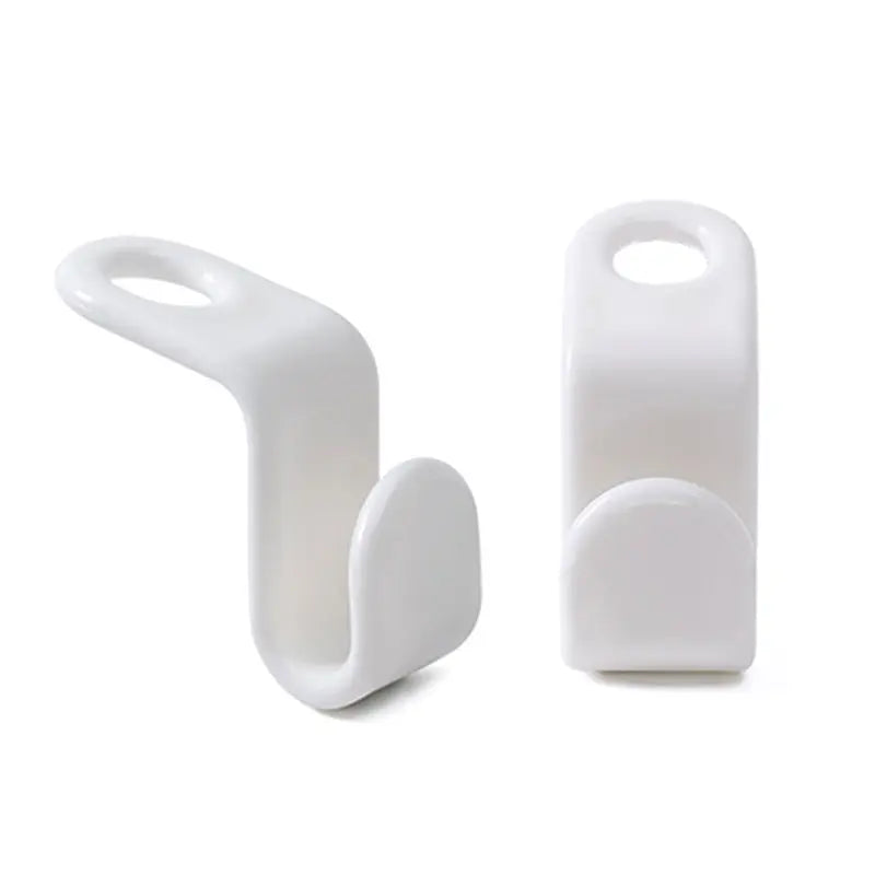 Ganci Appendiabiti Salvaspazio in Plastica – Set 10 Pezzi, Connettori per Grucce, Bianco, Design Moderno - N.1 Online