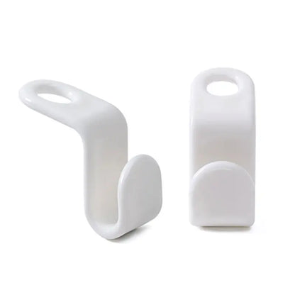 Ganci Appendiabiti Salvaspazio in Plastica – Set 10 Pezzi, Connettori per Grucce, Bianco, Design Moderno - N.1 Online