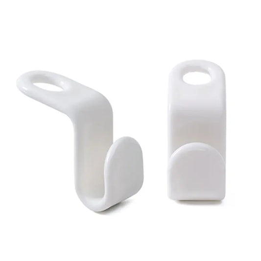 Ganci Appendiabiti Salvaspazio in Plastica – Set 10 Pezzi, Connettori per Grucce, Bianco, Design Moderno - N.1 Online