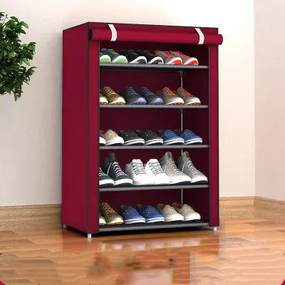 Scarpiera Salvaspazio 6 Strati in Tessuto – Antipolvere, Piccola e Compatta per Dormitorio, 30x60x90 cm - N.1 Online