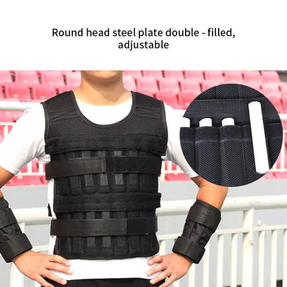 Gilet Zavorrato Sportivo Running – Gilet Pesi Allenamento Traspirante Nero, Capacità 15kg o 35kg No Pesi - N.1 Online