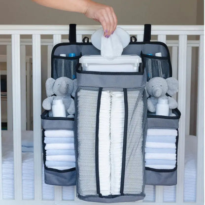 Organizer Pannolini da Culla – Portaoggetti per Neonato in Tessuto Oxford, Multitasche per Fasciatoio e Nursery - N.1 Online