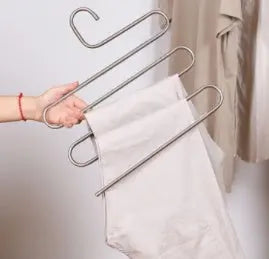 Appendiabiti Pantaloni Telescopico Pieghevole – Organizer Salvaspazio per Armadio in Acciaio Inox e ABS, Regolabile e Portatile - N.1 Online