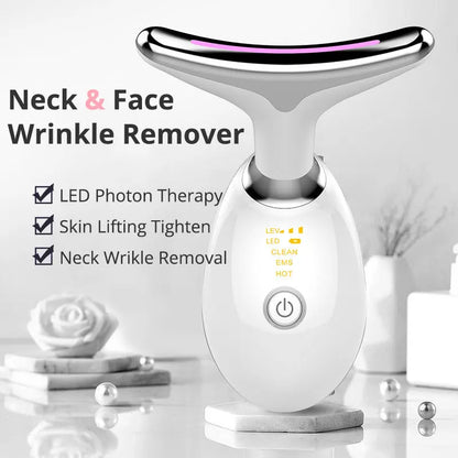 Massaggiatore Collo EMS Termico Antirughe con LED – Lifting, Microcorrente, Fototerapia, Pulizia Viso Profonda - N.1 Online