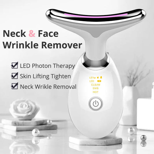 Massaggiatore Collo EMS Termico Antirughe con LED – Lifting, Microcorrente, Fototerapia, Pulizia Viso Profonda - N.1 Online