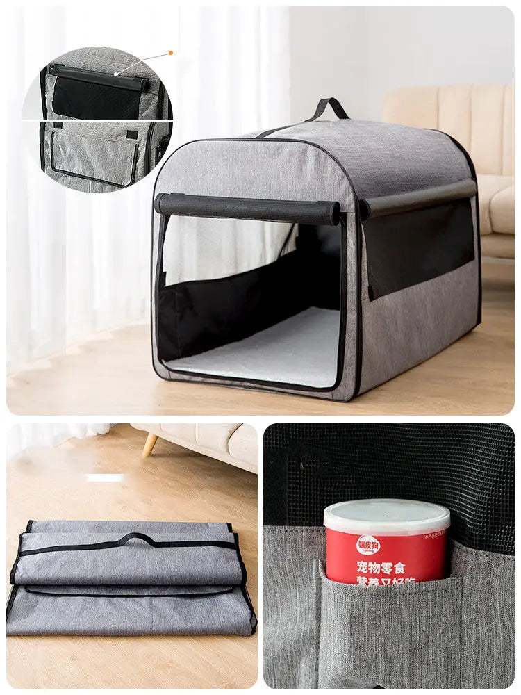 Trasportino Zaino per Cani e Gatti da Viaggio – Gabbia Portatile Lavabile in Tessuto Oxford, Traspirante e Impermeabile, Design Pieghevole - N.1 Online