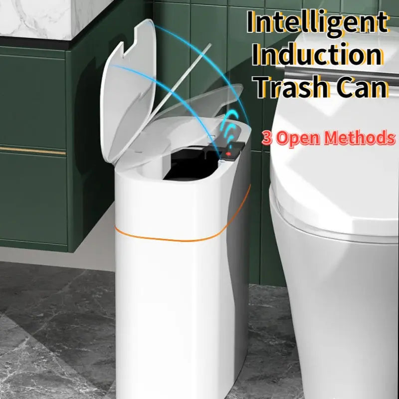 Cestino Intelligente con Sensore 13L/16L – Bidone Automatico con Coperchio per Cucina, Bagno, Camera – Deodorante, Antiodore, Impermeabile - N.1 Online