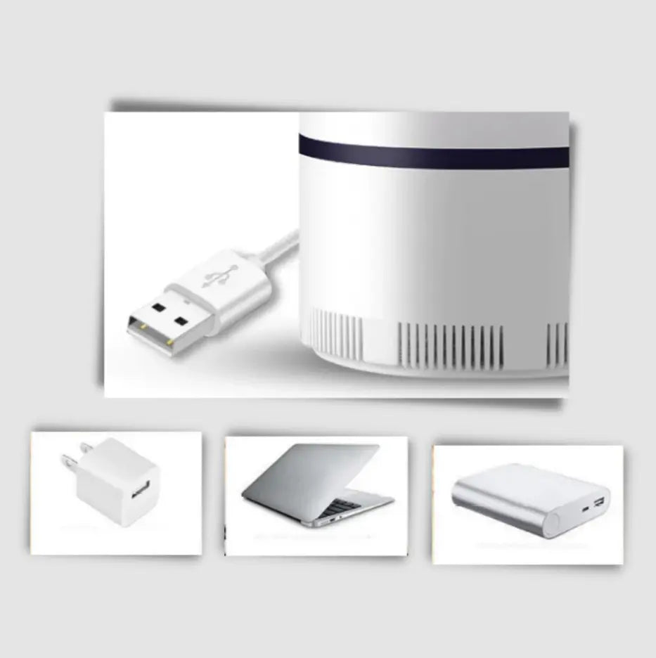 Lampada per Zanzare Silenziosa UV – Trappola Anti-Insetti con Aspirazione USB N1Online