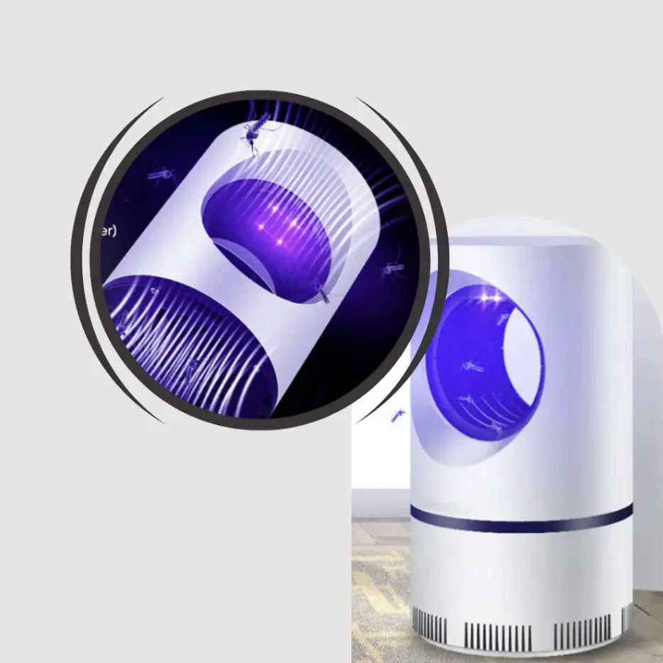 Lampada per Zanzare Silenziosa UV – Trappola Anti-Insetti con Aspirazione USB N1Online