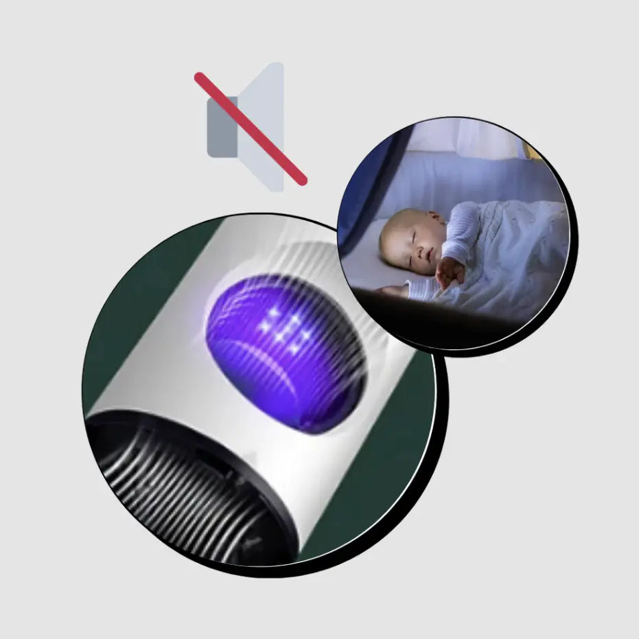 Lampada per Zanzare Silenziosa UV – Trappola Anti-Insetti con Aspirazione USB N1Online