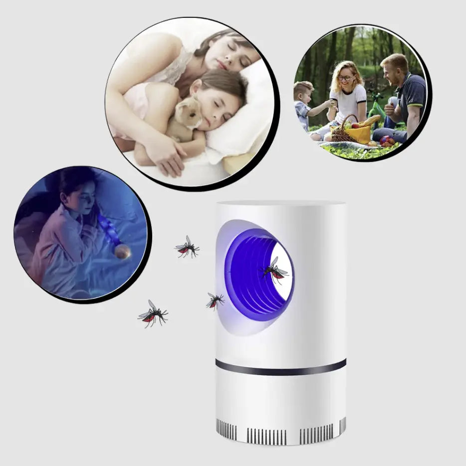 Lampada per Zanzare Silenziosa UV – Trappola Anti-Insetti con Aspirazione USB N1Online