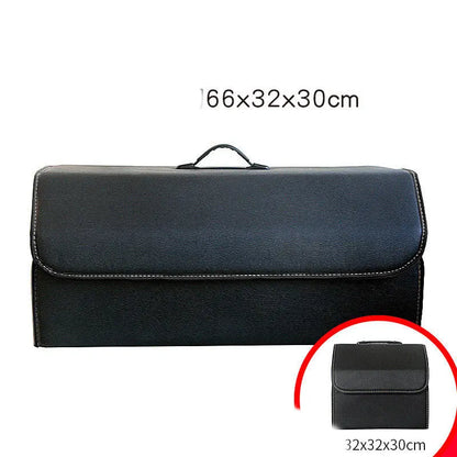 Scatola Portaoggetti Pieghevole in Pelle per Auto – Organizer da Bagagliaio Multiuso, Disponibile in Vari Formati - N.1 Online