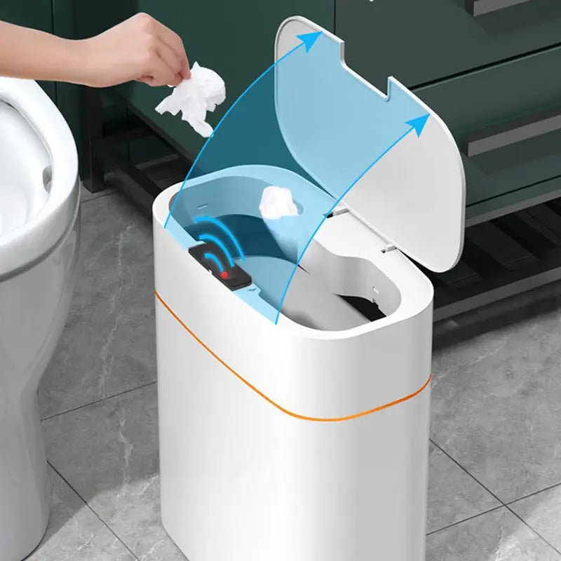 Cestino Intelligente con Sensore 13L/16L – Bidone Automatico con Coperchio per Cucina, Bagno, Camera – Deodorante, Antiodore, Impermeabile - N.1 Online
