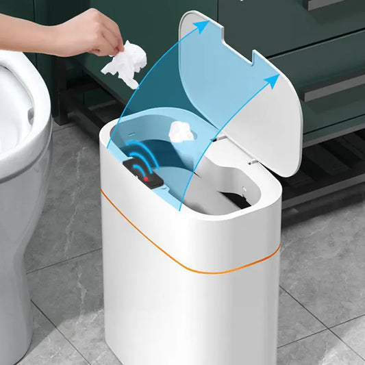 Cestino Intelligente con Sensore 13L/16L – Bidone Automatico con Coperchio per Cucina, Bagno, Camera – Deodorante, Antiodore, Impermeabile - N.1 Online