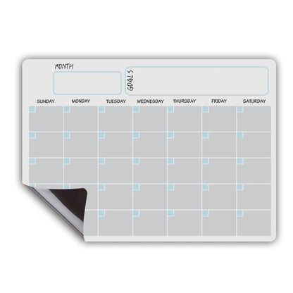 Calendario Magnetico A3 – Planner Mensile e Settimanale Cancellabile, Lavagna Organizzatore con Fondo Bianco o Nero - N.1 Online