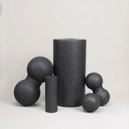 Set Rullo Foam Roller Yoga EPP + Palla Massaggio Arachide – Colonna Per Fascia Muscolare Omaggio - N.1 Online