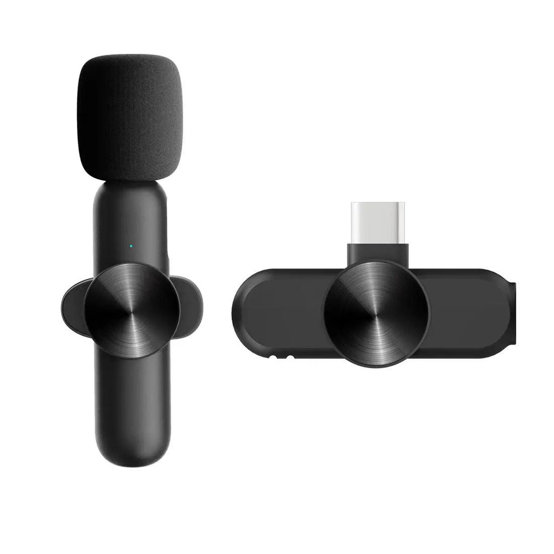 Microfono Lavalier Wireless 2.4G 1 a 2 con Cancellazione del Rumore – Plug and Play, Compatibile con Smartphone, PC e Tablet - N.1 Online