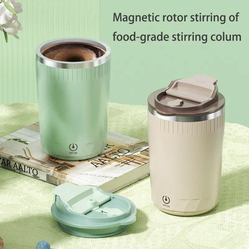 Tazza Elettrica Auto Agitante 400ml – Bicchiere Smart per Caffè, Latte e Bevande Calde, Batterie Ricaricabili - N.1 Online