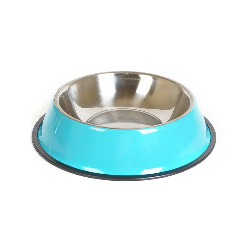 Ciotola per Cani e Gatti in Acciaio Inox e Melamina – Antiscivolo, Doppio Uso per Cibo e Acqua, Resistente al Calore, Colorata - N.1 Online