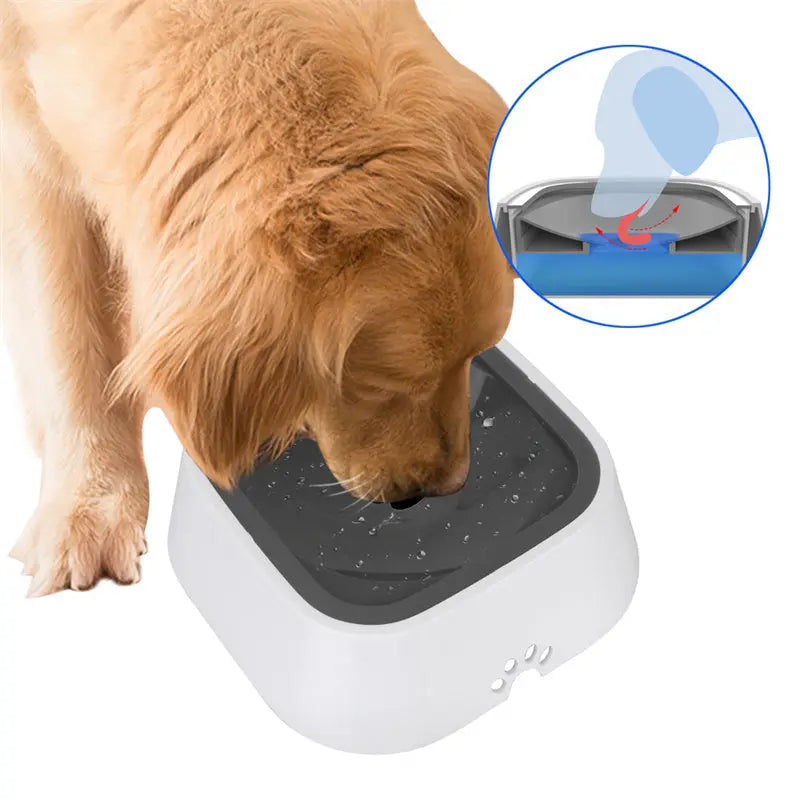 Ciotola Galleggiante Antigoccia per Cani e Gatti 1.5L – Dispenser Acqua Slow Feeder Anti-Trabocco in ABS e PP, da Viaggio e Casa - N.1 Online
