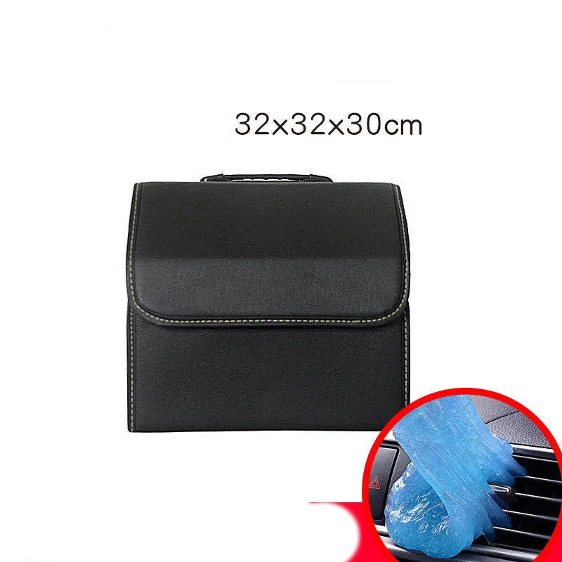 Scatola Portaoggetti Pieghevole in Pelle per Auto – Organizer da Bagagliaio Multiuso, Disponibile in Vari Formati - N.1 Online