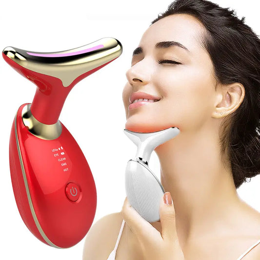Massaggiatore Collo EMS Termico Antirughe con LED – Lifting, Microcorrente, Fototerapia, Pulizia Viso Profonda - N.1 Online